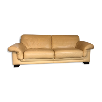 Steiner sofa in beige yellow leather