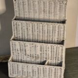 Rattan mail holder