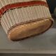 Old oval basket with a wooden base