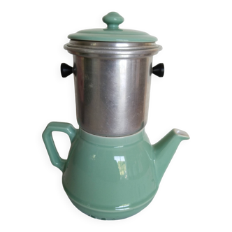 Rio coffee maker with vintage infuser Rio pastel green teapot 6 cups Ceramic teapot