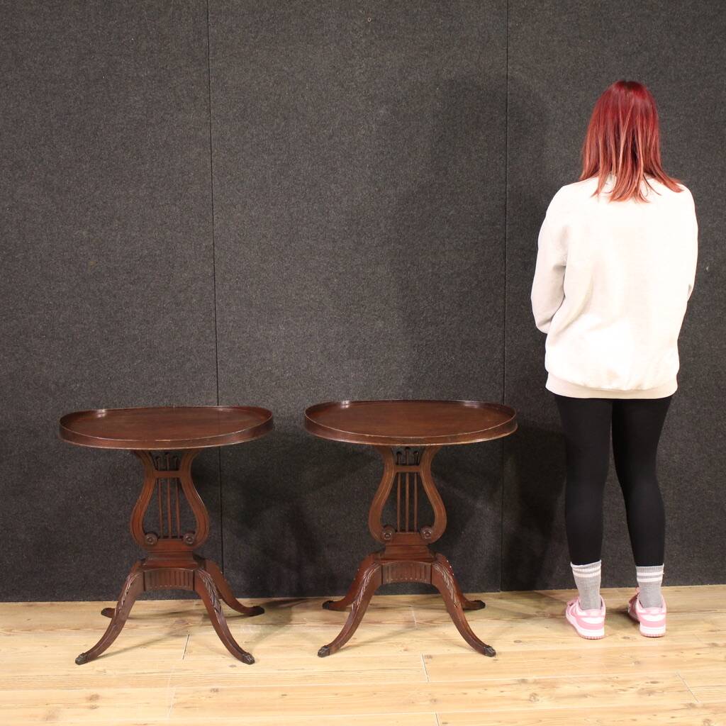 Pair of 20th century English side tables