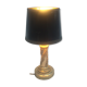 Golden bronze lamp, decorated with chiseled bronze with leaf motifs