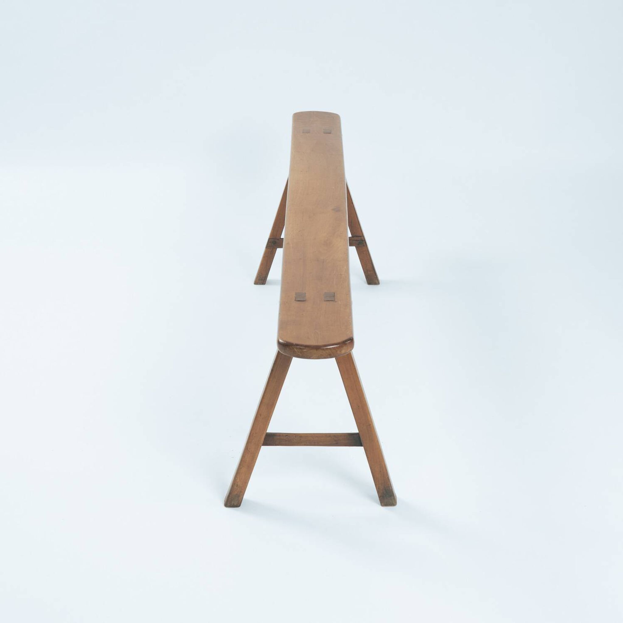 Banc en chêne de style Art Déco français, années 1930