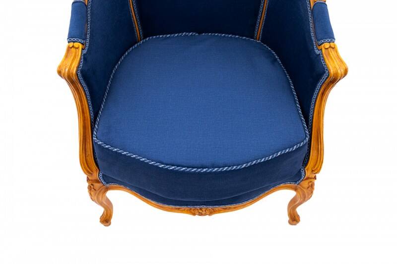 Bergère armchairs, France, circa 1920. After renovation.