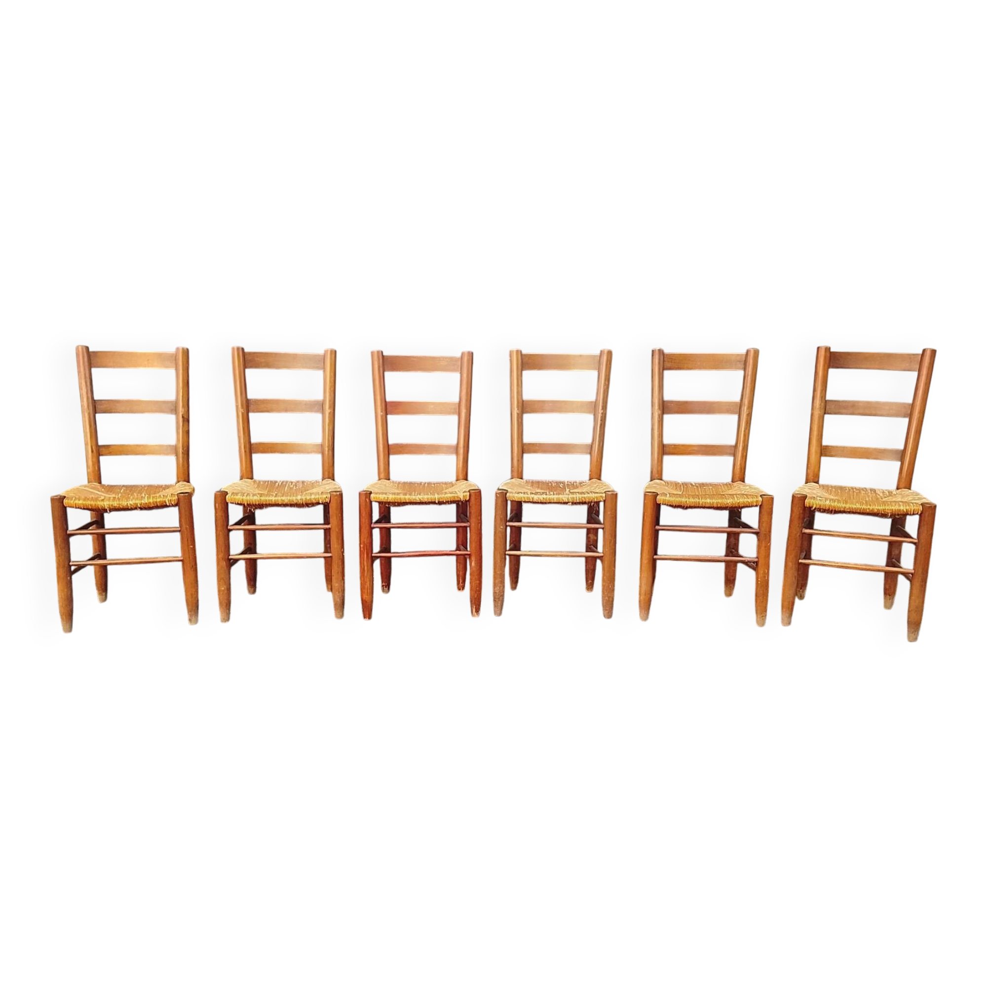 6 brutalist chairs