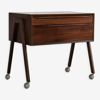 vintage danish rosewood sewing table