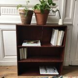 Library shelves vintage solid wood