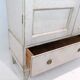 Vitrine d'époque Gustavienne en bois peint en gris, années 1810