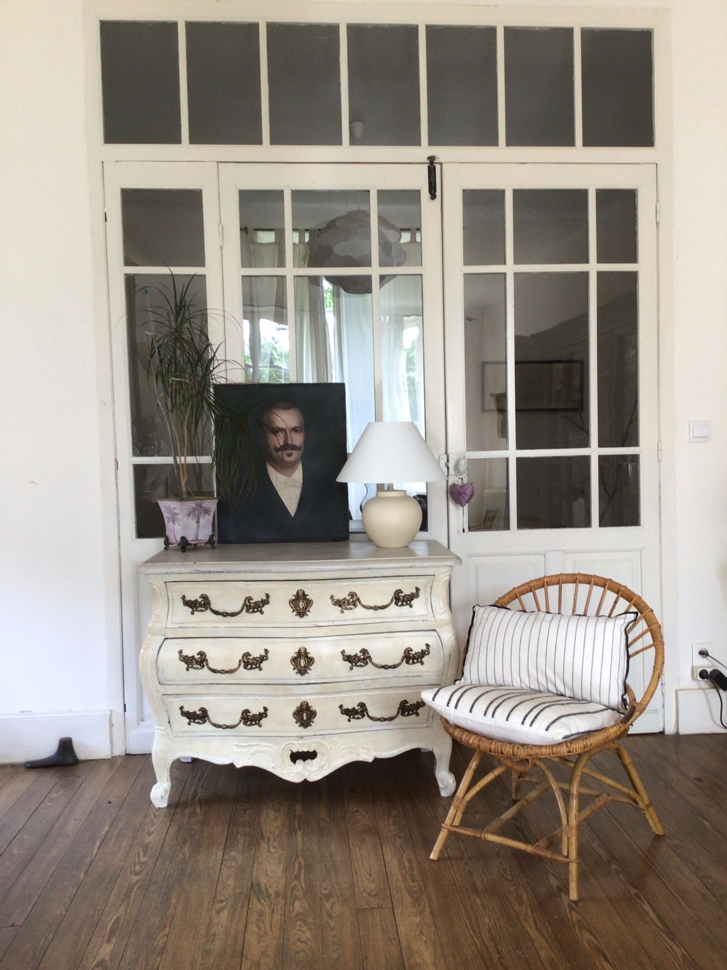 Patinated style chest of drawers