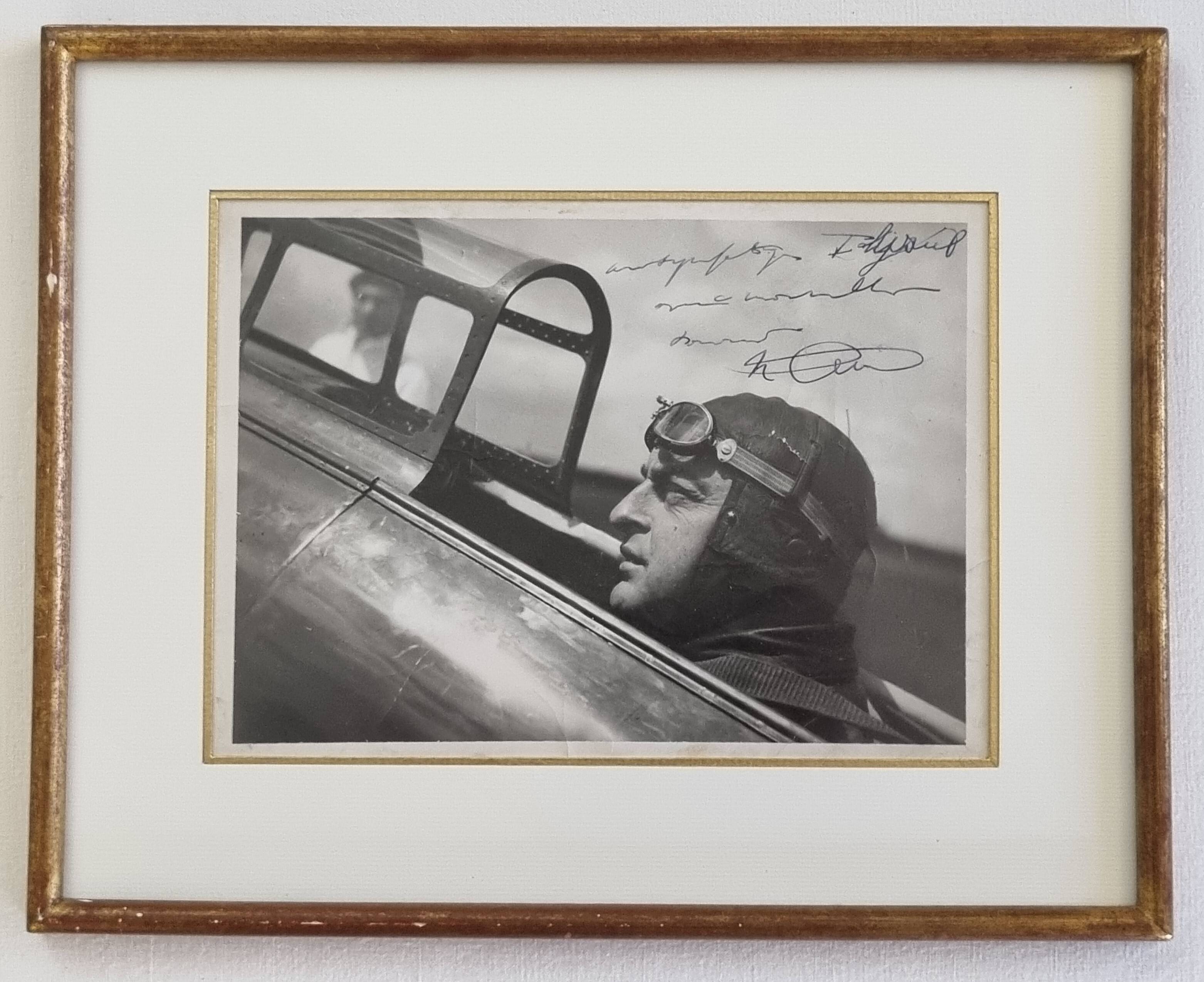 Maurice Arnoux – Original signed photograph, French aviator circa 1934
