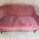 Powder pink sofa 2 seater vintage style