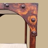 Old industrial shelf, workshop furniture