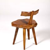 Butalist chair in olive tree, 1960s