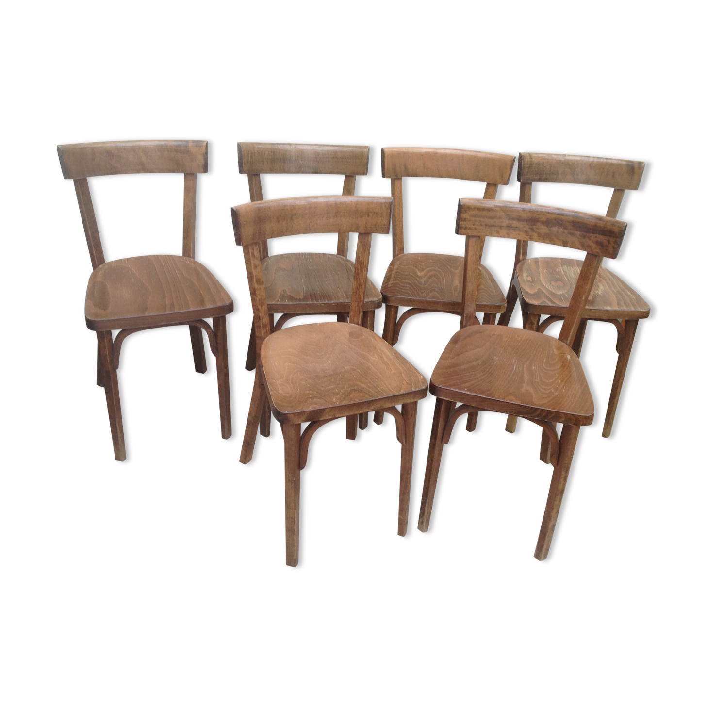6 vintage Baumann bistro chairs