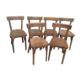 6 vintage Baumann bistro chairs