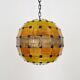 Suspension boule en verre coloré, 1960