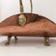 Old vintage copper buche door