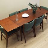 Table en teck, design danois, années 1970, production : Danemark