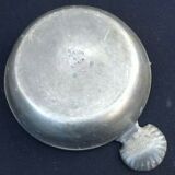 Tastevin in monogrammed tin Ear form scallop shell