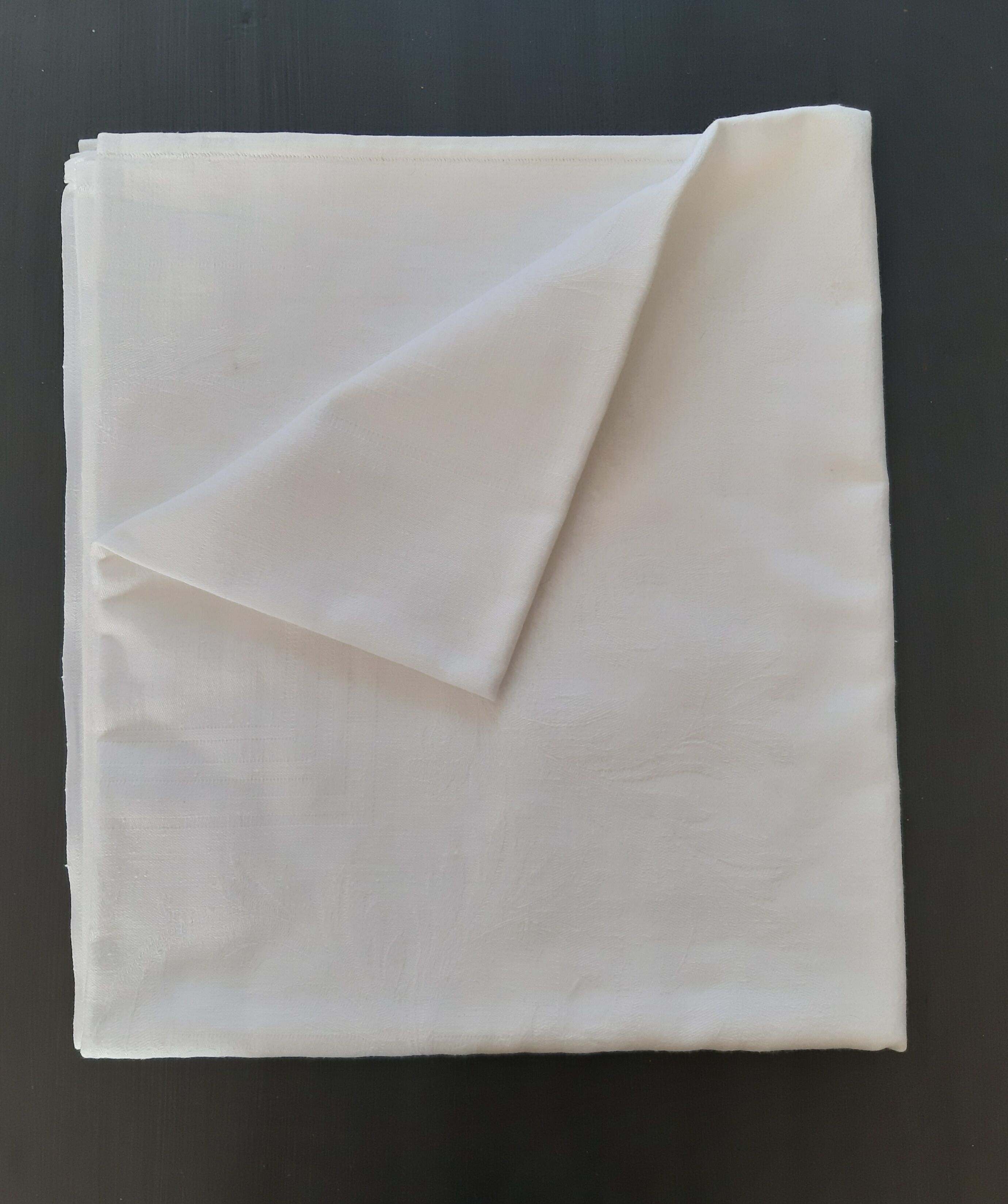 Old damask tablecloth