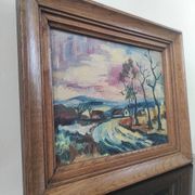 Ancient painting - Expressionist landscape