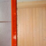 70s pop orange square mirror