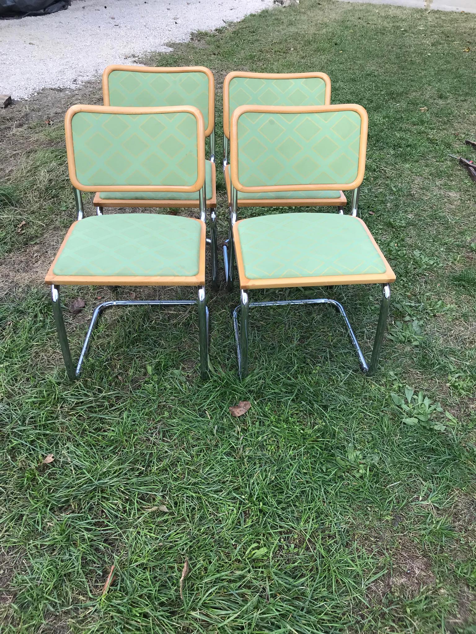 Set of 4 Cesca chairs by Breuer Marcel