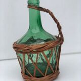 Ladies-jeanne dressed in wicker - lot of 2