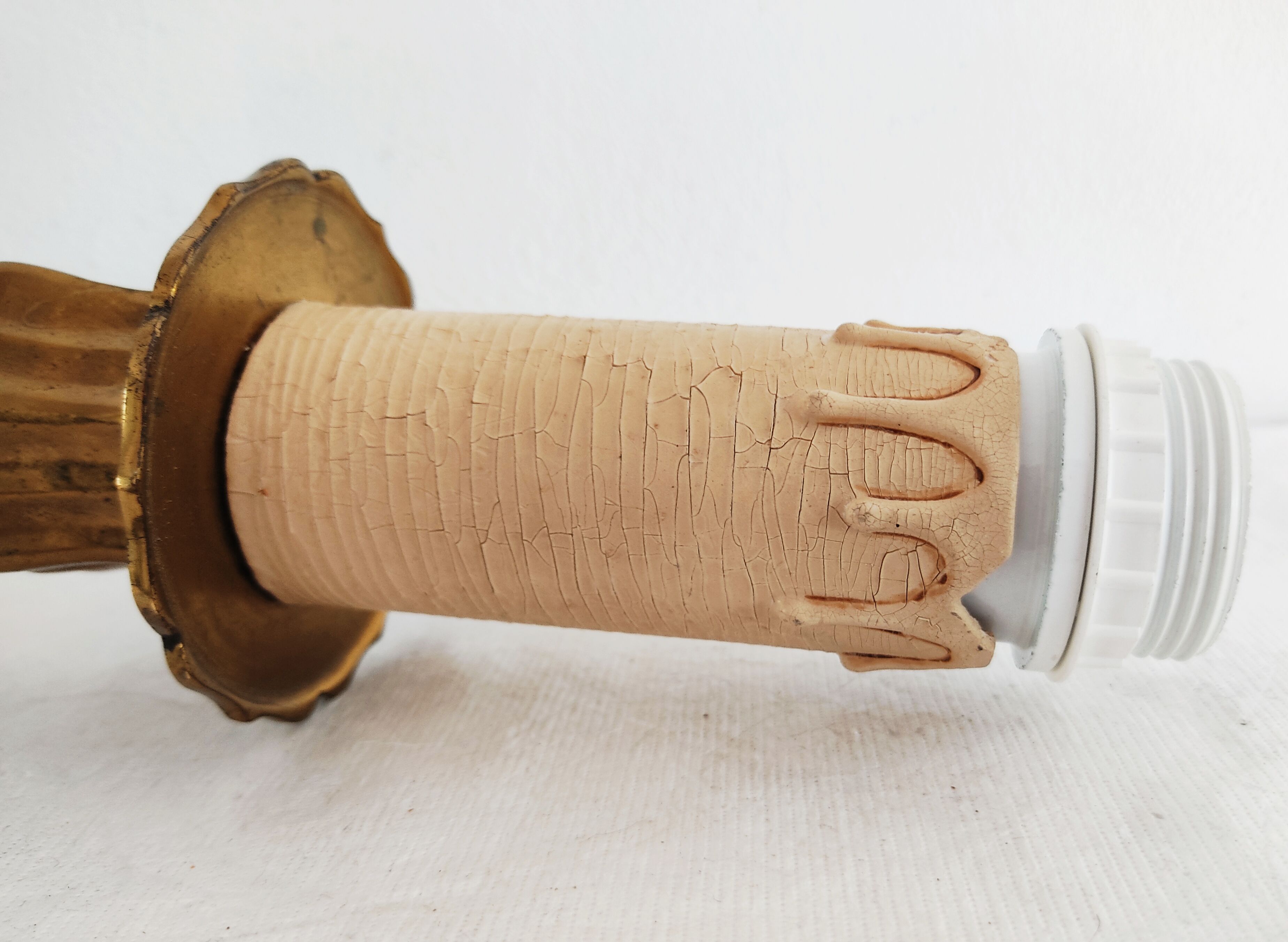 Bronze lamp foot around 1900 40 cm