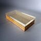Lucite & rattan vanity box, Christian Dior style, Italy, 1970s