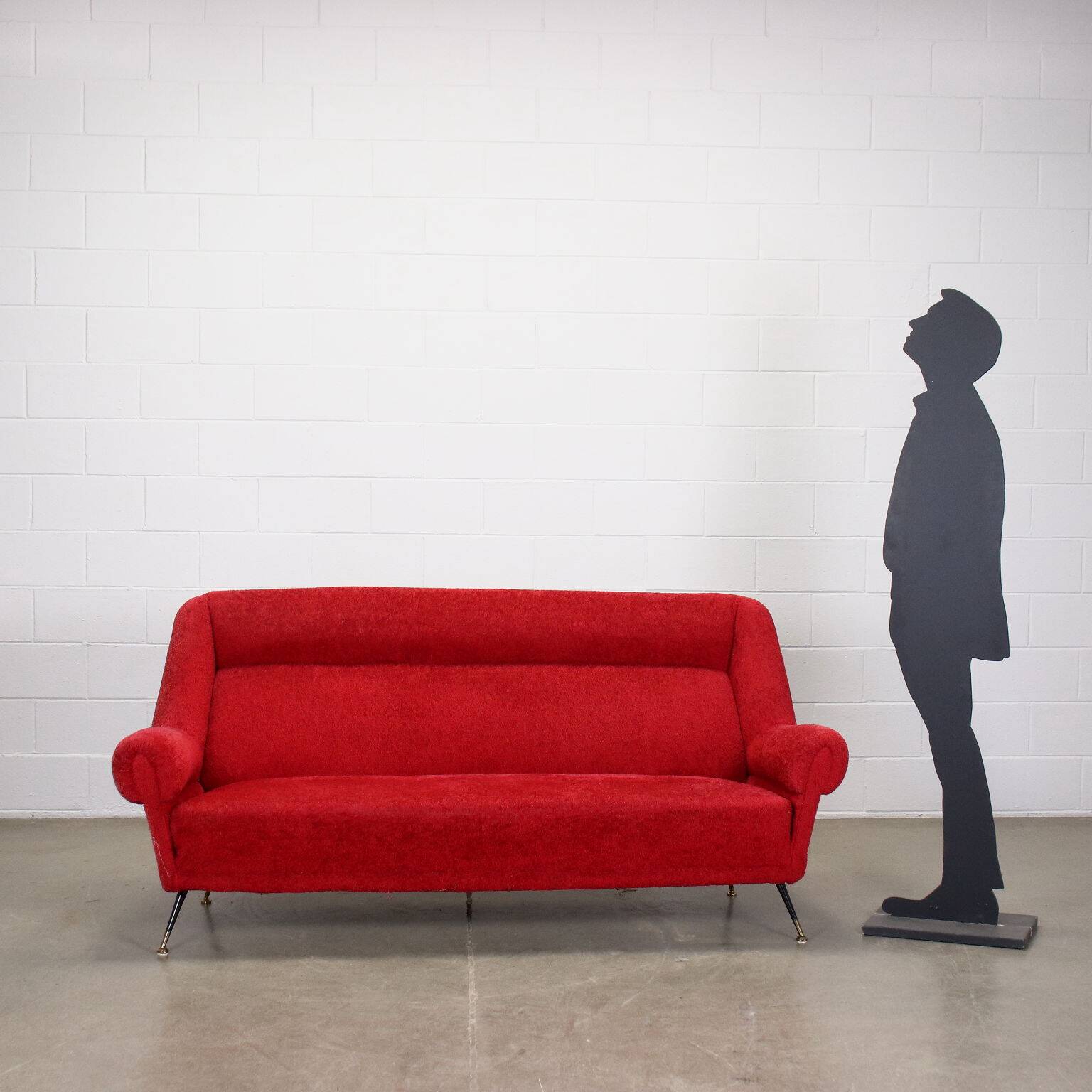 Three-seater sofa from the 1950s-60s