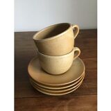 Set of 4 sandstone cups