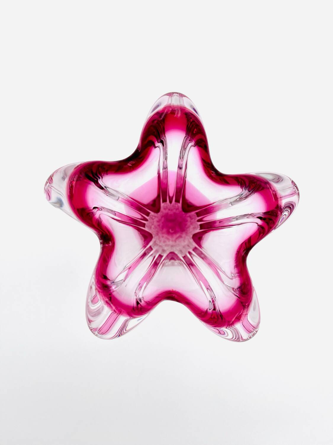 Sculptural vase 'Star' - Josef Hospodka for Chřibská Glassworks - Bohemia