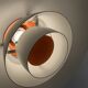 White pendant light PH 4/3 by Poul Henningsen for Louis Poulsen. Denmark 1980s