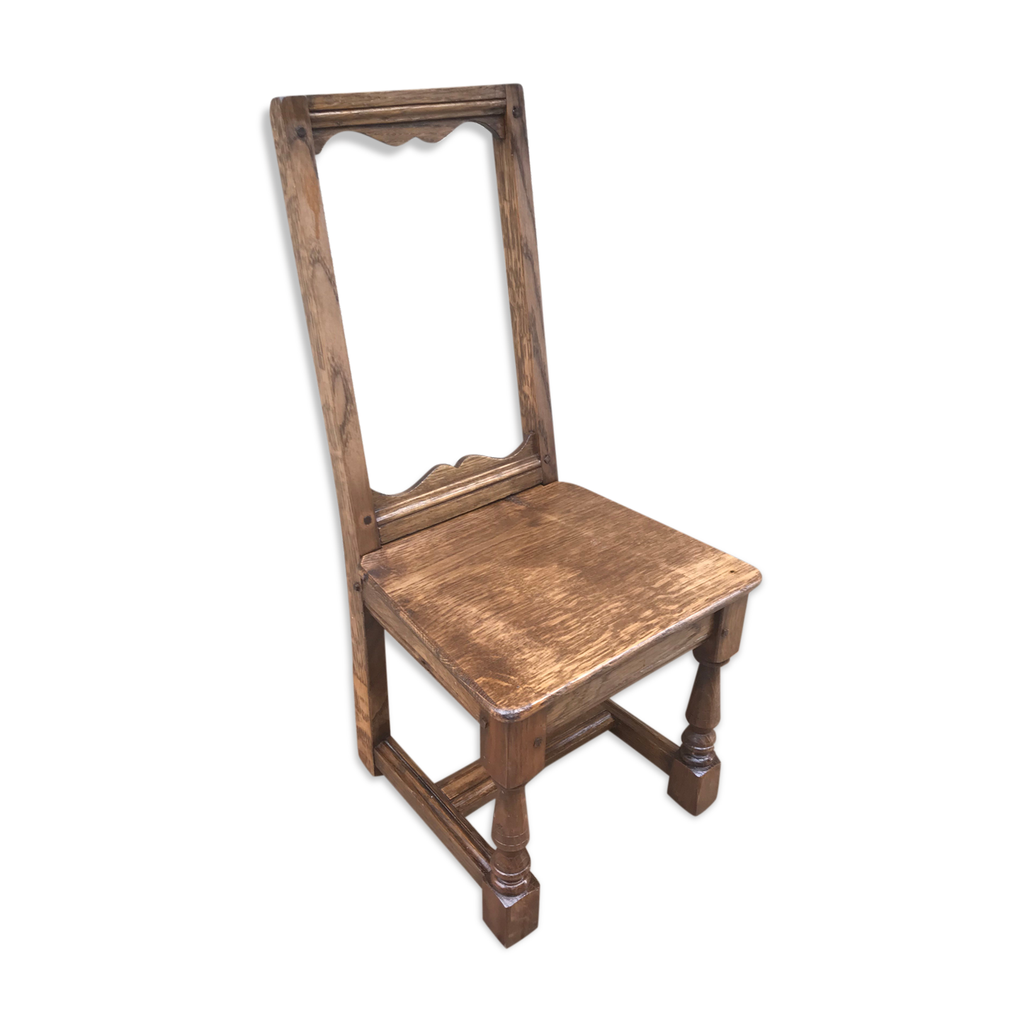 Former lorraine baby chair assise child light vintage wood