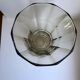 vase in molded and blown smoked glass Made in Belgium 60s-70s