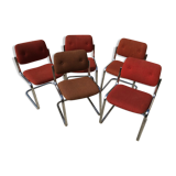 Lot of 5 chairs 1970