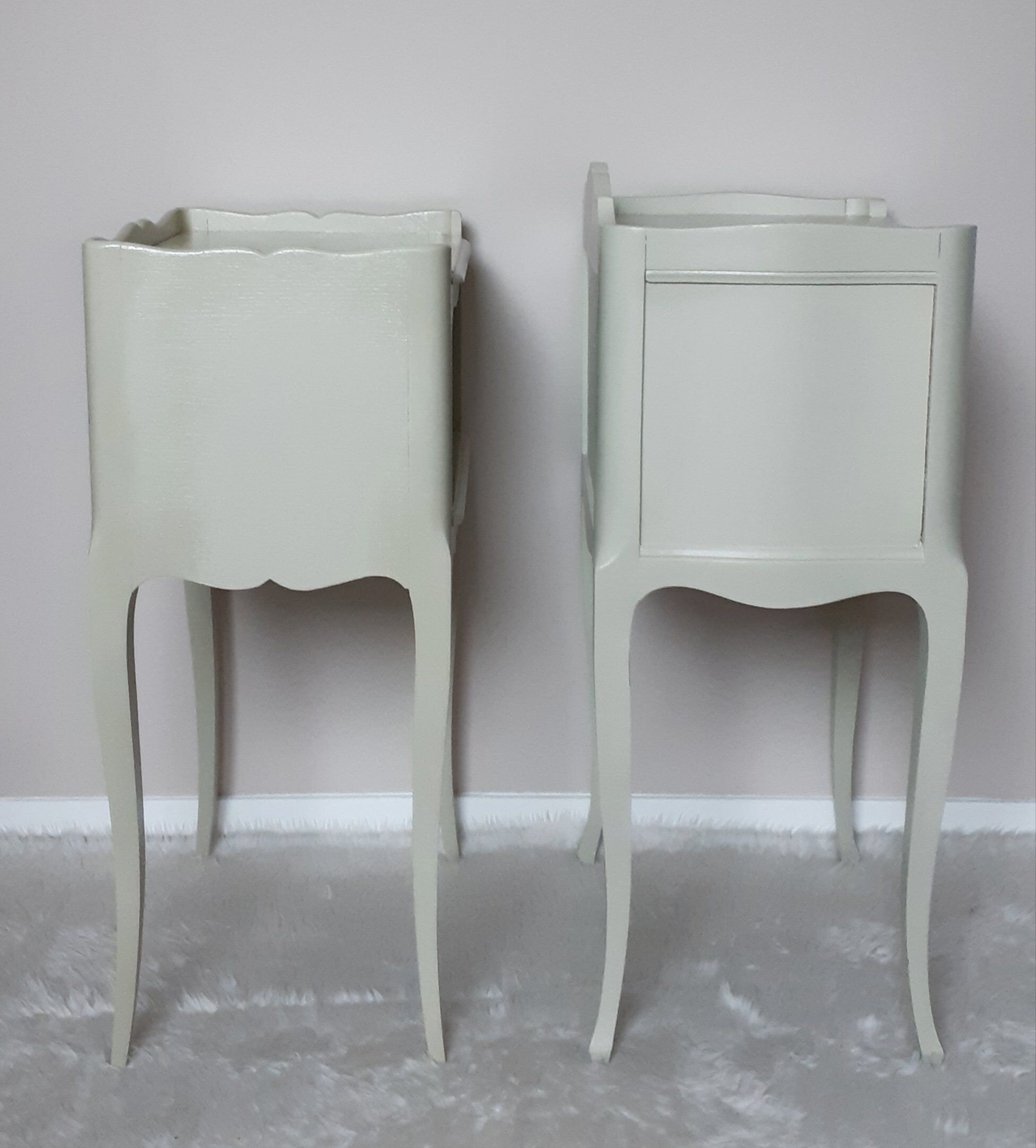 2 bedside table set style Louis XV patina