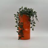 Vases Gabbianelli en céramique de l'âge de l'espace, orange et blanc, années 1960