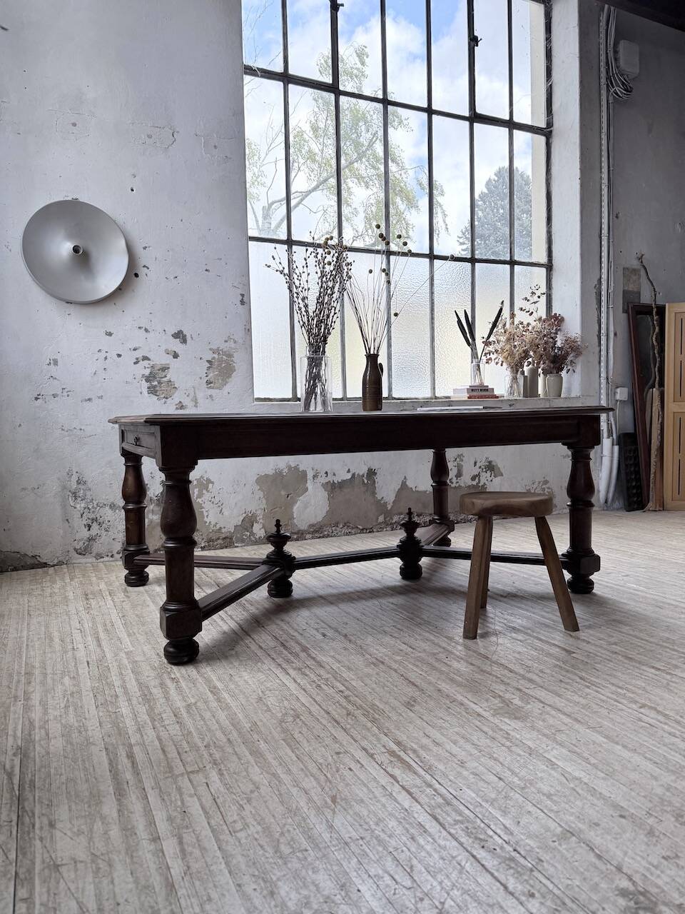 Oak table in Louis XIV style 1900