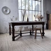 Table chêne style Louis XIV 1900