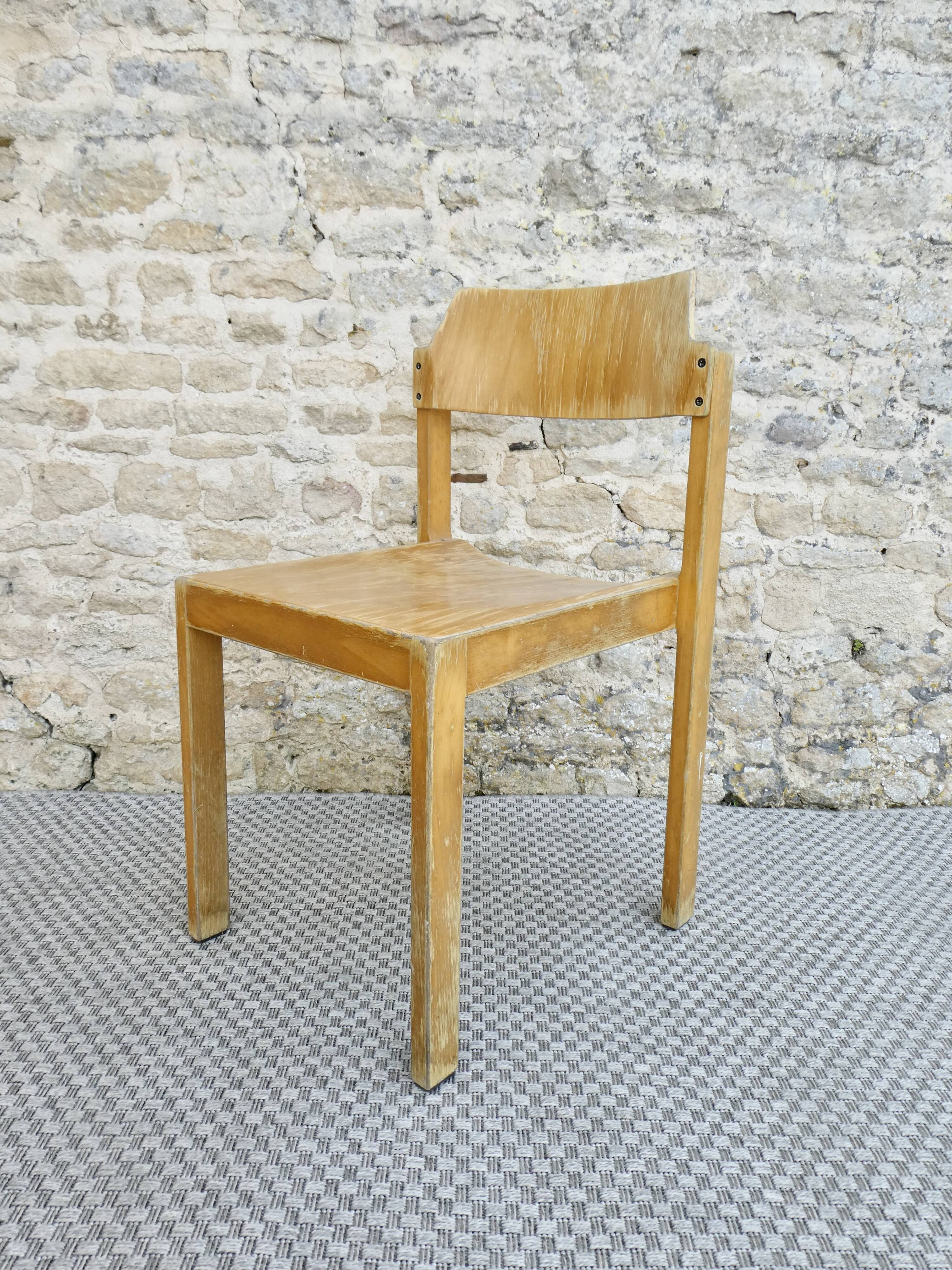 Chair by Rainer Schell for Schlapp Möbel, around 1970.