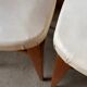 Lot de 4 chaises blanches scandinaves an50 vintage