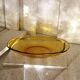 Butter cup in amber glass Vereco France