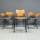 Post modern plywood dining chairs, 1970s
