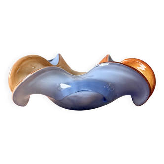 Vintage Blue Glass Bowl