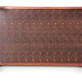 Large Scandinavian coffee table in standing wood marquetry