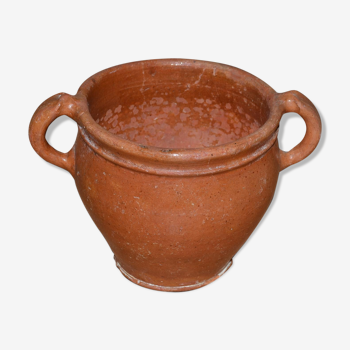 Pot à olives en faïence de dieulefit , France de la fin du XlXème siècle