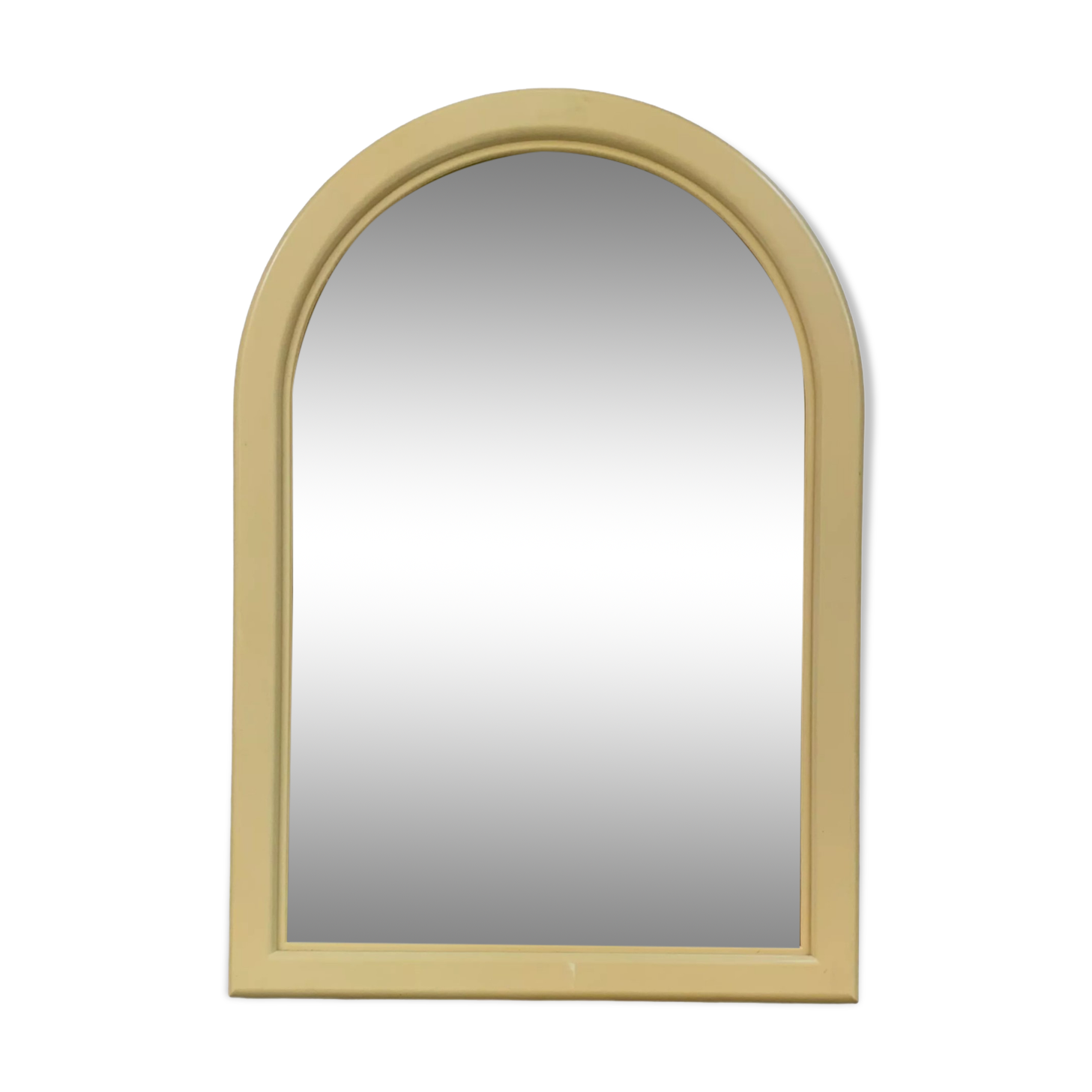 Miroir arche jaune vintage, 50x35 cm