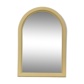 Miroir arche jaune vintage, 50x35 cm